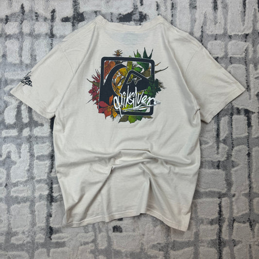 Vintage Quiksilver T-shirt Cream S