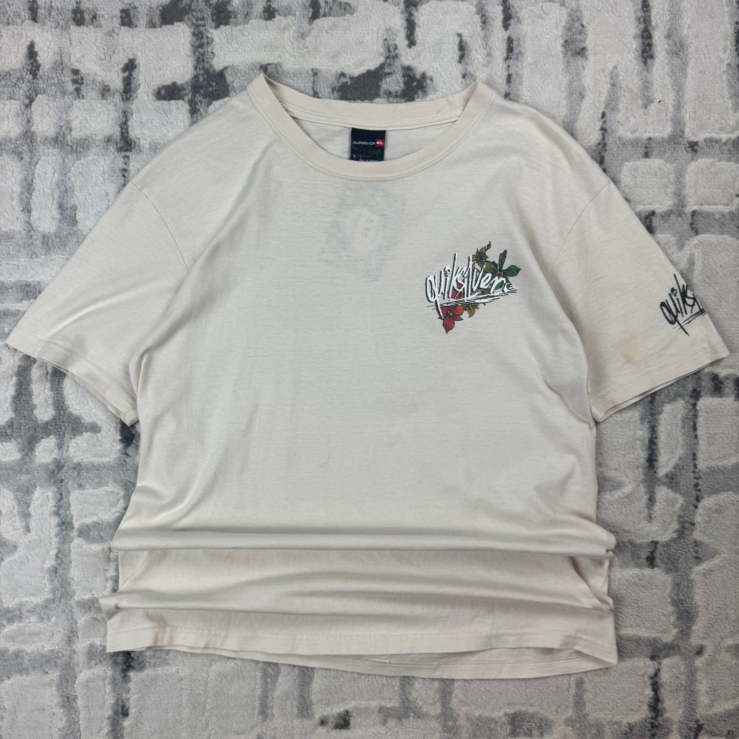 Vintage Quiksilver T-shirt Cream S