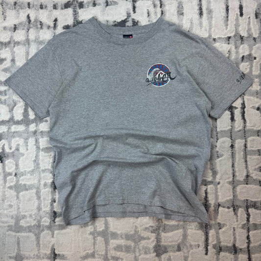 Vintage Quiksilver T-shirt Large Grey