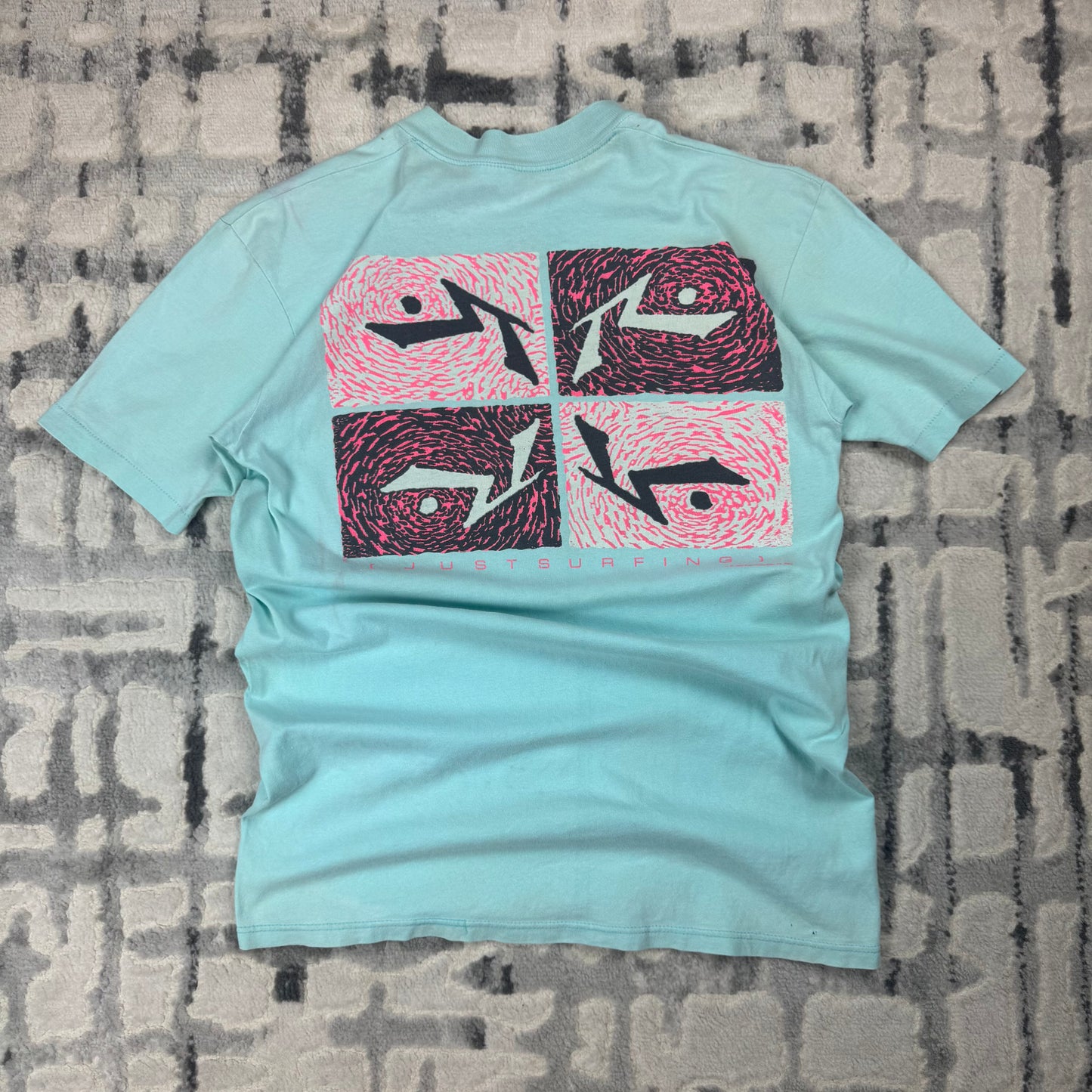 Vintage Rusty T-Shirt M Blue