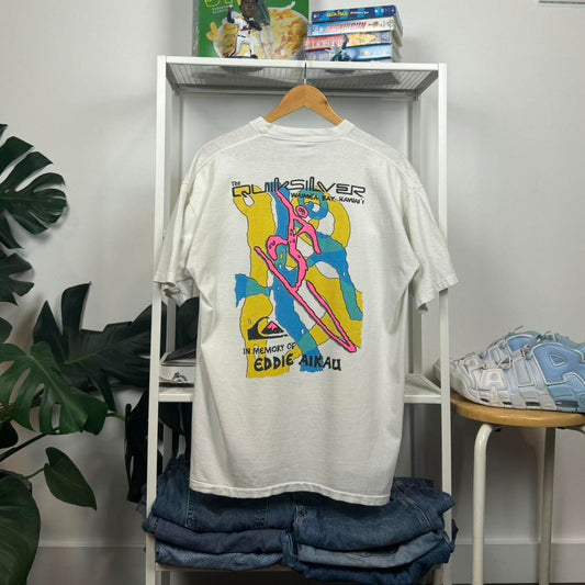 Quiksilver Men's white multi T-shirts