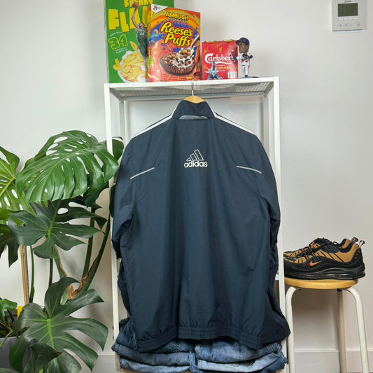Vintage y2k adidas tracksuit jumper - L