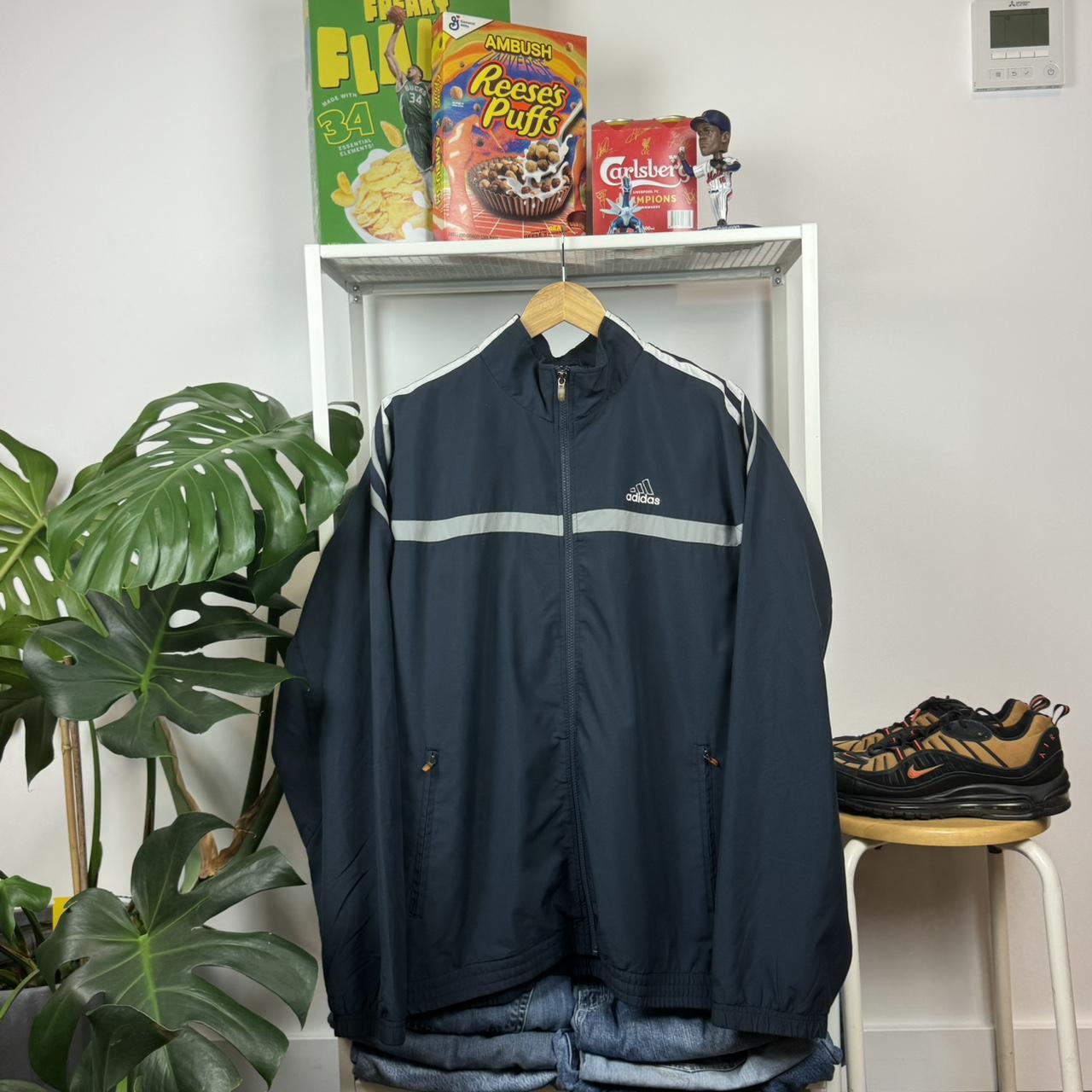 Vintage y2k adidas tracksuit jumper - L