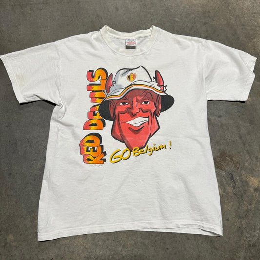 Vintage 90s Belgium 'Red Devils'  T-Shirt - M
